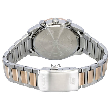 Casio Edifice analoginen kronografi kaksisävyinen ruostumattomasta teräksestä valmistettu sininen kellotaulu kvartsi EFB-710SG-2AV 100M miesten kello
