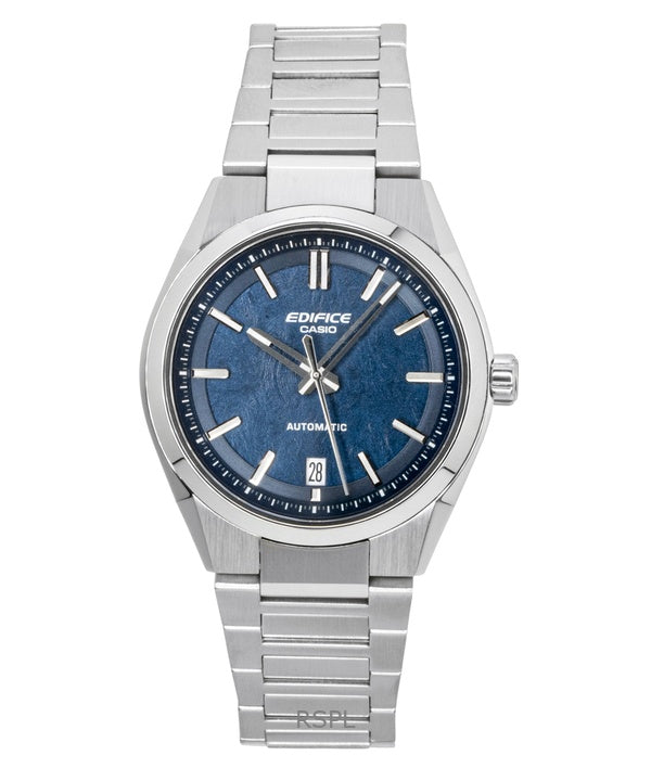 Casio Edifice analoginen ruostumattomasta teräksestä taottu hiilikuituinen sininen kellotaulu automaattinen EFK-100D-2A 100M miesten kello