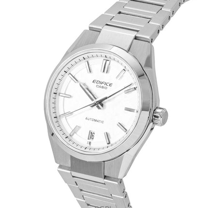 Casio Edifice analoginen ruostumattomasta teräksestä taottu hiilikuituvalkoinen kellotaulu automaattinen EFK-100D-7A 100M miesten kello
