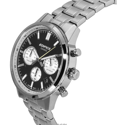 Casio Edifice analoginen kronografi ruostumattomasta teräksestä valmistettu musta kellotaulu kvartsi EFR-575D-1A 100M miesten kello