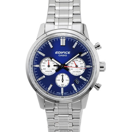 Casio Edifice analoginen kronografi ruostumattomasta teräksestä valmistettu sininen kellotaulu kvartsi EFR-575D-2A 100M miesten kello