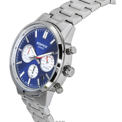 Casio Edifice analoginen kronografi ruostumattomasta teräksestä valmistettu sininen kellotaulu kvartsi EFR-575D-2A 100M miesten kello