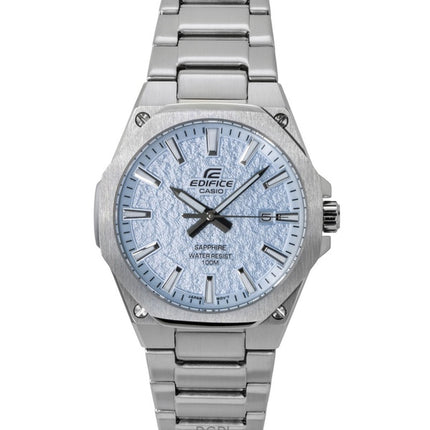 Casio Edifice analoginen ruostumattomasta teräksestä valmistettu vaaleansininen kellotaulu kvartsi EFR-S108DE-2AV 100M miesten kello