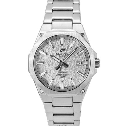 Casio Edifice analoginen ruostumattomasta teräksestä valmistettu hopeinen kellotaulu kvartsi EFR-S108DE-8AV 100M miesten kello