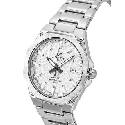 Casio Edifice analoginen ruostumattomasta teräksestä valmistettu hopeinen kellotaulu kvartsi EFR-S108DE-8AV 100M miesten kello