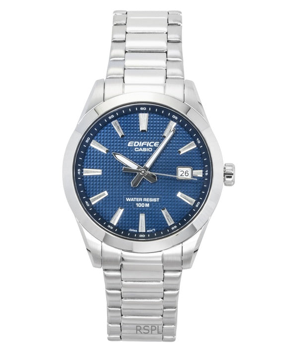 Casio Edifice analoginen ruostumattomasta teräksestä valmistettu sininen kellotaulu kvartsi EFV-160D-2A 100M miesten kello
