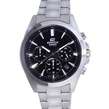 Casio Edifice Chronograph Analoginen ruostumattomasta teräksestä valmistettu kvartsi EFV-630D-1AV EFV630D-1 100M miesten kello
