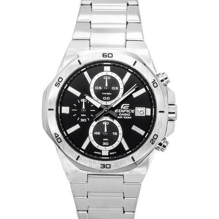 Casio Edifice Classic Standard Chronograph Analog Black Dial Quartz EFV-640D-1A 100M Miesten kello