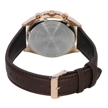 Casio Edifice analoginen standardi kronografinen ruskea kellotaulu kvartsi EFV-650CL-5AV 100M miesten kello