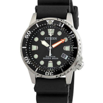 Citizen Promaster Dive Eco-Drive polykarbonaattihihna, musta kellotaulu Diver's EO2020-08E 200M naisten kello
