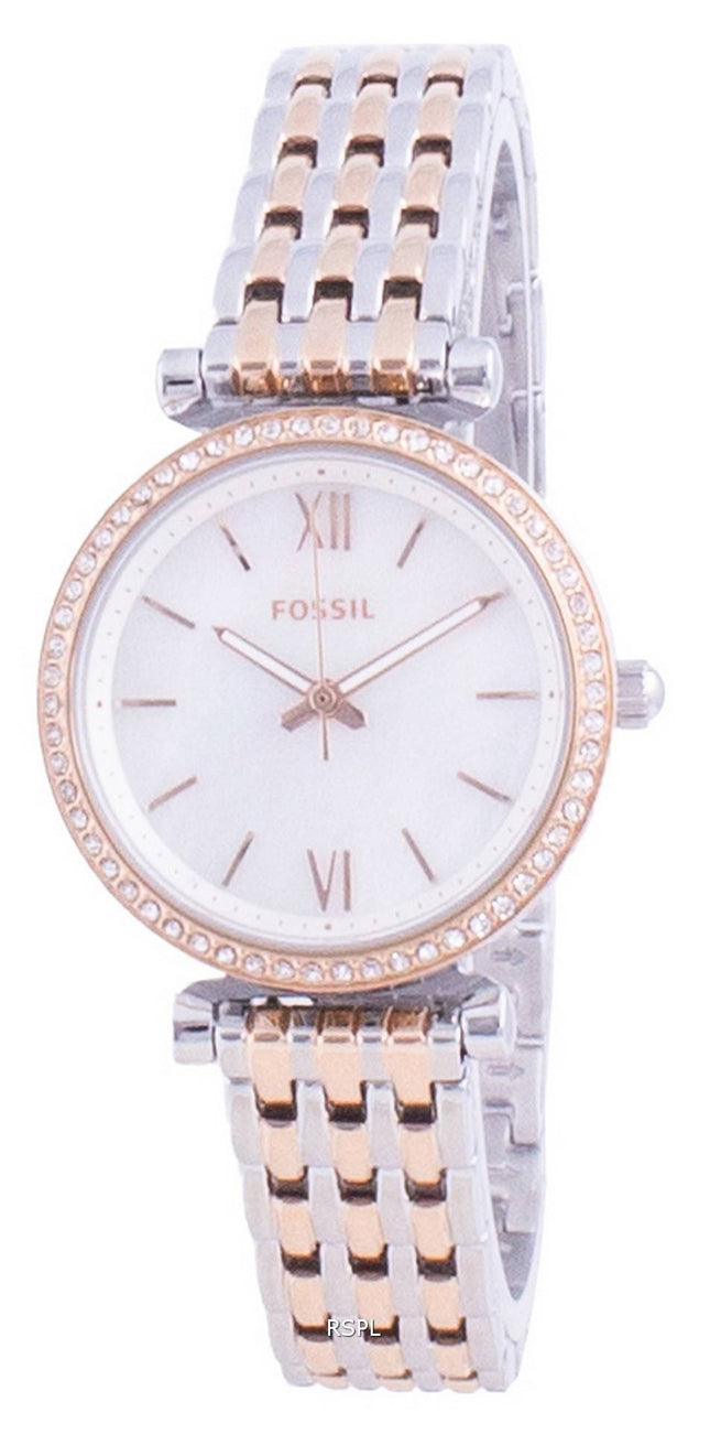 Fossil Carlie Mini Diamond aksentti kvartsi ES4649 naisten kello