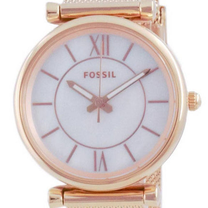 Fossil Carlie Rose Gold Tone Quartz ES5058SET naisten kello