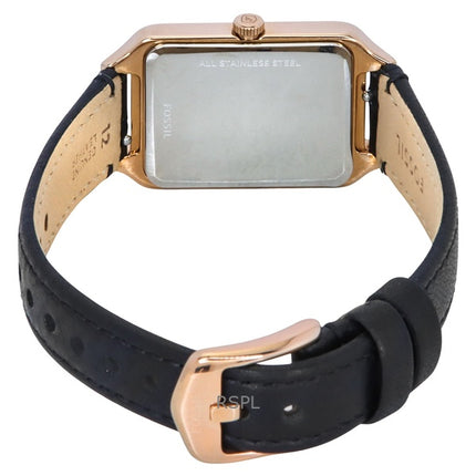 Fossil Raquel nahkaranneke valkoinen kellotaulu kvartsi ES5310 naisten kello