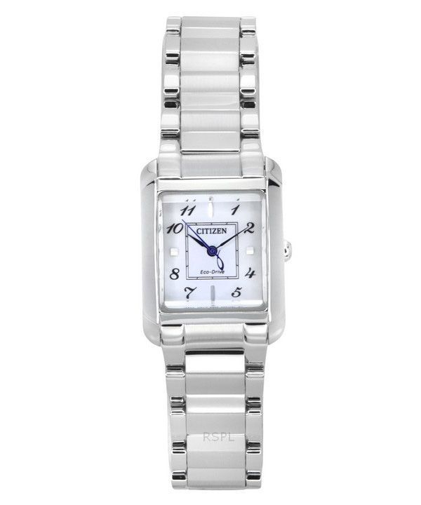 Citizen L Eco-Drive ruostumattomasta teräksestä valmistettu helmiäiskellotaulu EW5600-87D naisten kello