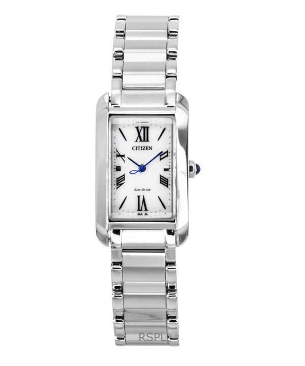 Citizen L ruostumattomasta teräksestä valmistettu hopeinen kellotaulu Eco-Drive EW5620-55A naisten kello