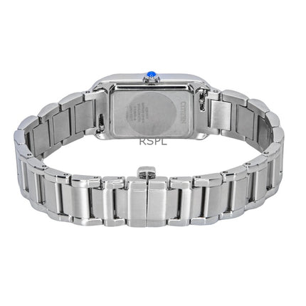 Citizen L Bianca ruostumattomasta teräksestä valmistettu helmiäiskuvioinen Eco-Drive EW5620-55N naisten kello