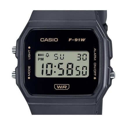 Casio POP digitaalinen harmaa biopohjainen hartsihihna kvartsi F-91WB-8A unisex kello