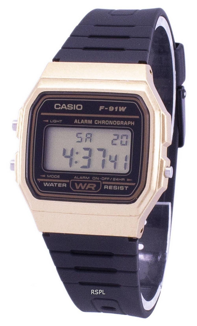 Casio Vintage Chronograph hälytys 9A/91WM/F F91WM-9A Unisex kvartsiKello