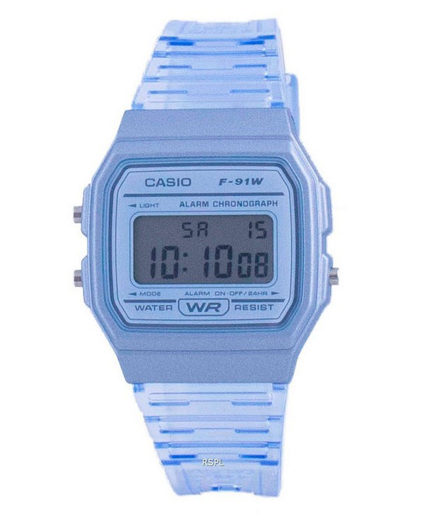 Casio Youth Blue Resin Digital F-91WS-2 F91WS-2 Unisex -kello