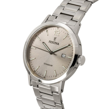 Festina Titanium Grey Dial F20435-2 Miesten Kello