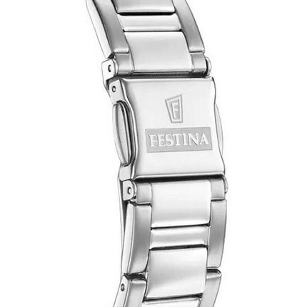 Festina Rainbow Chronograph Crystal Accents ruostumaton teräs musta kellotaulu kvartsi F20606-3 100M naisten kello