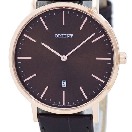 Orient Slim kokoelma minimalistinen Quartz FGW05001T Miesten Kello