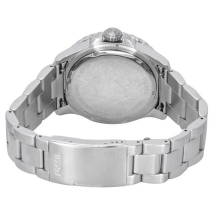 Fossiilisensininen GMT ruostumaton teräs sininen kellotaulu kvartsi FS5991 100M miesten kello