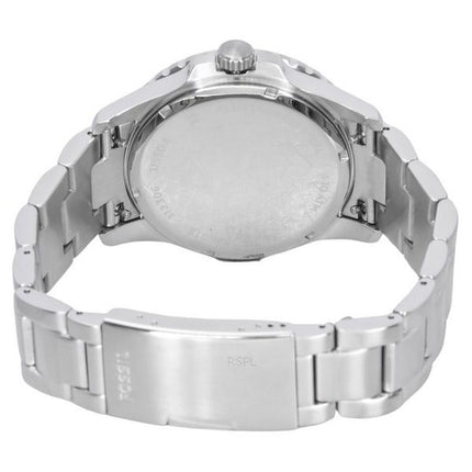 Fossil Blue Dive ruostumaton teräs musta kellotaulu kvartsi FS6013 100M miesten kello