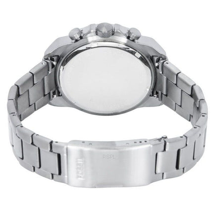 Fossil Bronson Chronograph Smoke ruostumaton teräs viininpunainen kellotaulu kvartsi FS6017 miesten kello
