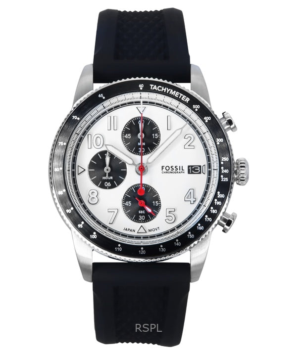Fossil Sport Tourer Chronograph -kvartsikello, valkoinen kellotaulu, FS6087, miesten kello