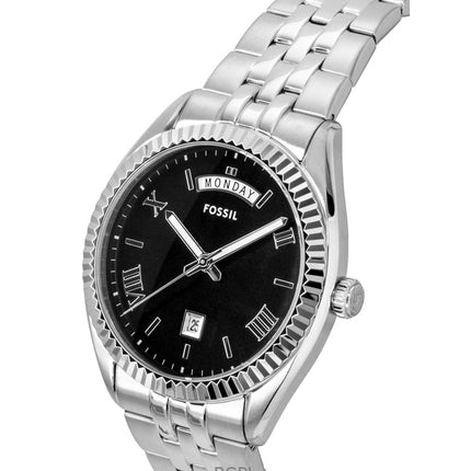 Fossil Campbell ruostumattomasta teräksestä valmistettu musta kellotaulu kvartsi FS6139 miesten kello