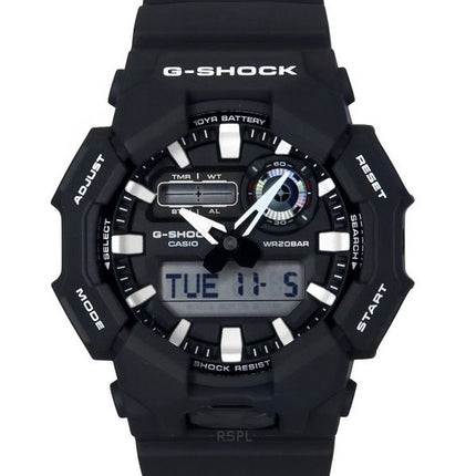 Casio G-Shock analoginen digitaalinen biopohjainen hartsihihna musta kellotaulu kvartsi GA-010-1A 200M miesten kello