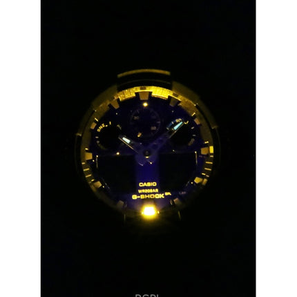 Casio G-Shock analoginen digitaalinen hartsihihna sininen kellotaulu kvartsi GA-100FL-1A 200M miesten kello