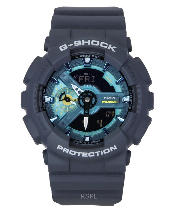Casio G-Shock analoginen digitaalinen biopohjainen hartsisininen kellotaulu kvartsi GA-110AS-2A 200M miesten kello