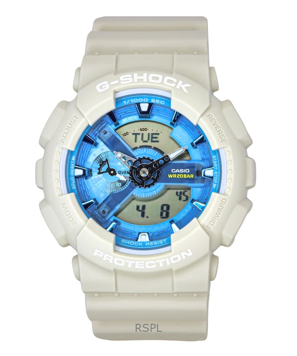 Casio G-Shock analoginen digitaalinen biopohjainen hartsisininen kellotaulu kvartsi GA-110AS-5A 200M miesten kello