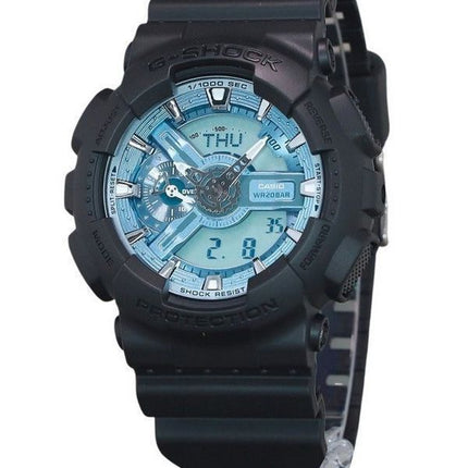 Casio G-Shock analoginen digitaalinen hartsihihna merensininen kellotaulu kvartsi GA-110CD-1A2 200M miesten kello
