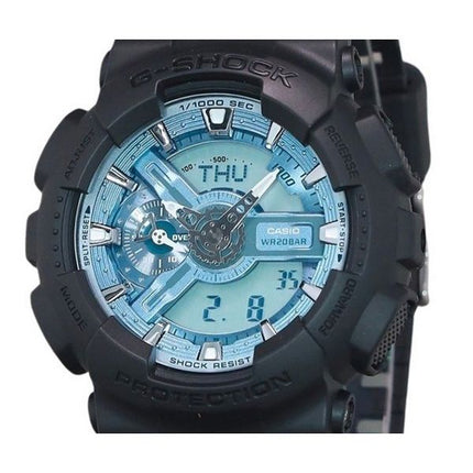Casio G-Shock analoginen digitaalinen hartsihihna merensininen kellotaulu kvartsi GA-110CD-1A2 200M miesten kello