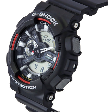 Casio G-Shock analoginen digitaalinen biopohjainen hartsi musta kellotaulu kvartsi GA-110RL-1A 200M miesten kello