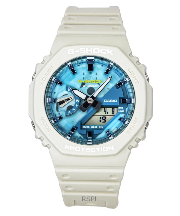 Casio G-Shock analoginen digitaalinen biopohjainen hartsihihna sininen kellotaulu Quartz GA-2100AS-5A 200M miesten kello