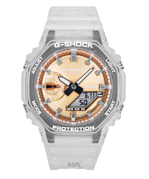 Casio G-Shock analoginen digitaalinen hartsihihna pronssinen kellotaulu GA-2100BM-7A5 200M unisex-kello
