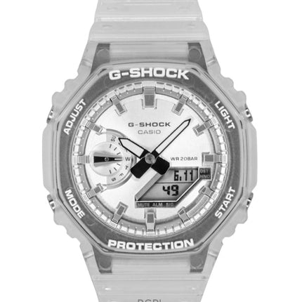 Casio G-Shock analoginen digitaalinen hartsiranneke harmaalla kellotaululla GA-2100BM-7A8 200M unisex-kello
