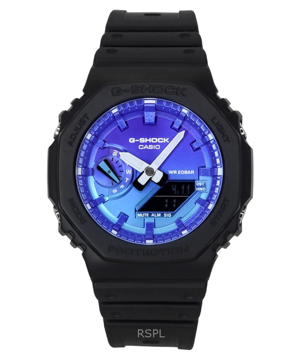 Casio G-Shock analoginen digitaalinen biopohjainen hartsihihna sininen kellotaulu Quartz GA-2100FL-1A 200M miesten kello