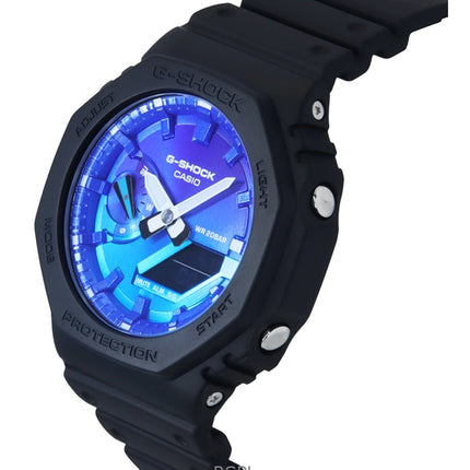 Casio G-Shock analoginen digitaalinen biopohjainen hartsihihna sininen kellotaulu Quartz GA-2100FL-1A 200M miesten kello