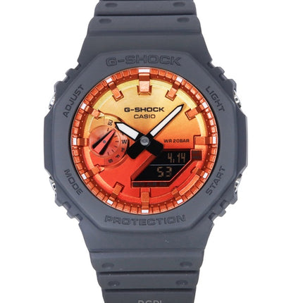 Casio G-Shock analoginen digitaalinen biopohjainen hartsihihna monivärinen kellotaulu kvartsi GA-2100FL-8A 200M miesten kello