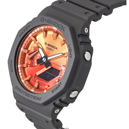 Casio G-Shock analoginen digitaalinen biopohjainen hartsihihna monivärinen kellotaulu kvartsi GA-2100FL-8A 200M miesten kello