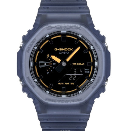 Casio G-Shock analoginen digitaalinen hartsiranneke mustalla kellotaululla kvartsi GA-2100K-2A 200M miesten kello