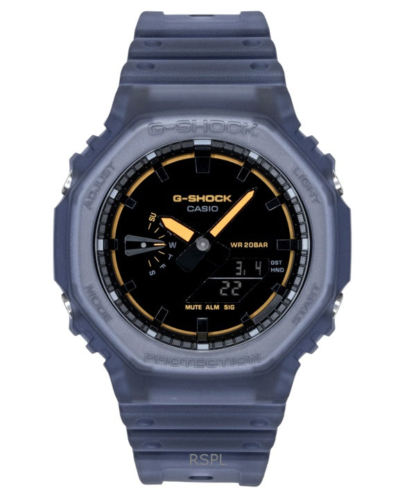 Casio G-Shock analoginen digitaalinen hartsiranneke mustalla kellotaululla kvartsi GA-2100K-2A 200M miesten kello
