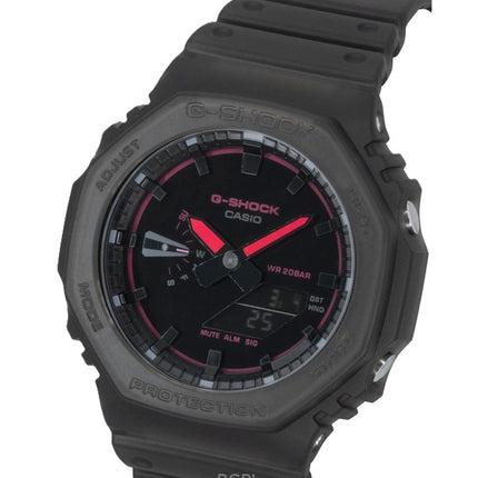 Casio G-Shock analoginen digitaalinen hartsiranneke mustalla kellotaululla GA-2100K-5A 200M miesten kello