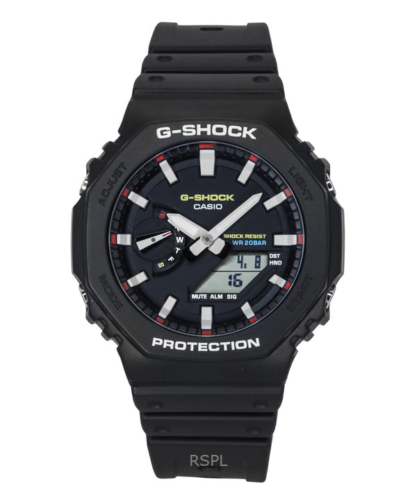 Casio G-Shock analoginen digitaalinen biopohjainen hartsihihna musta kellotaulu Quartz GA-2100RL-1A 200M miesten kello