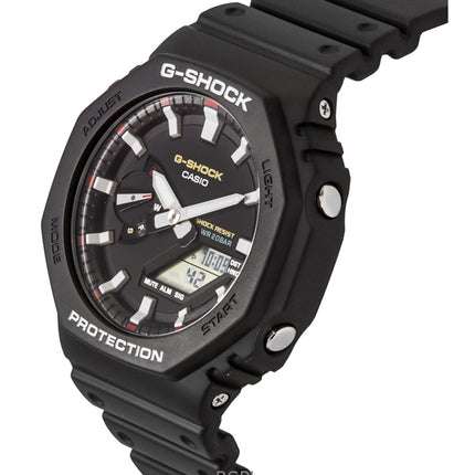 Casio G-Shock analoginen digitaalinen biopohjainen hartsihihna musta kellotaulu Quartz GA-2100RL-1A 200M miesten kello